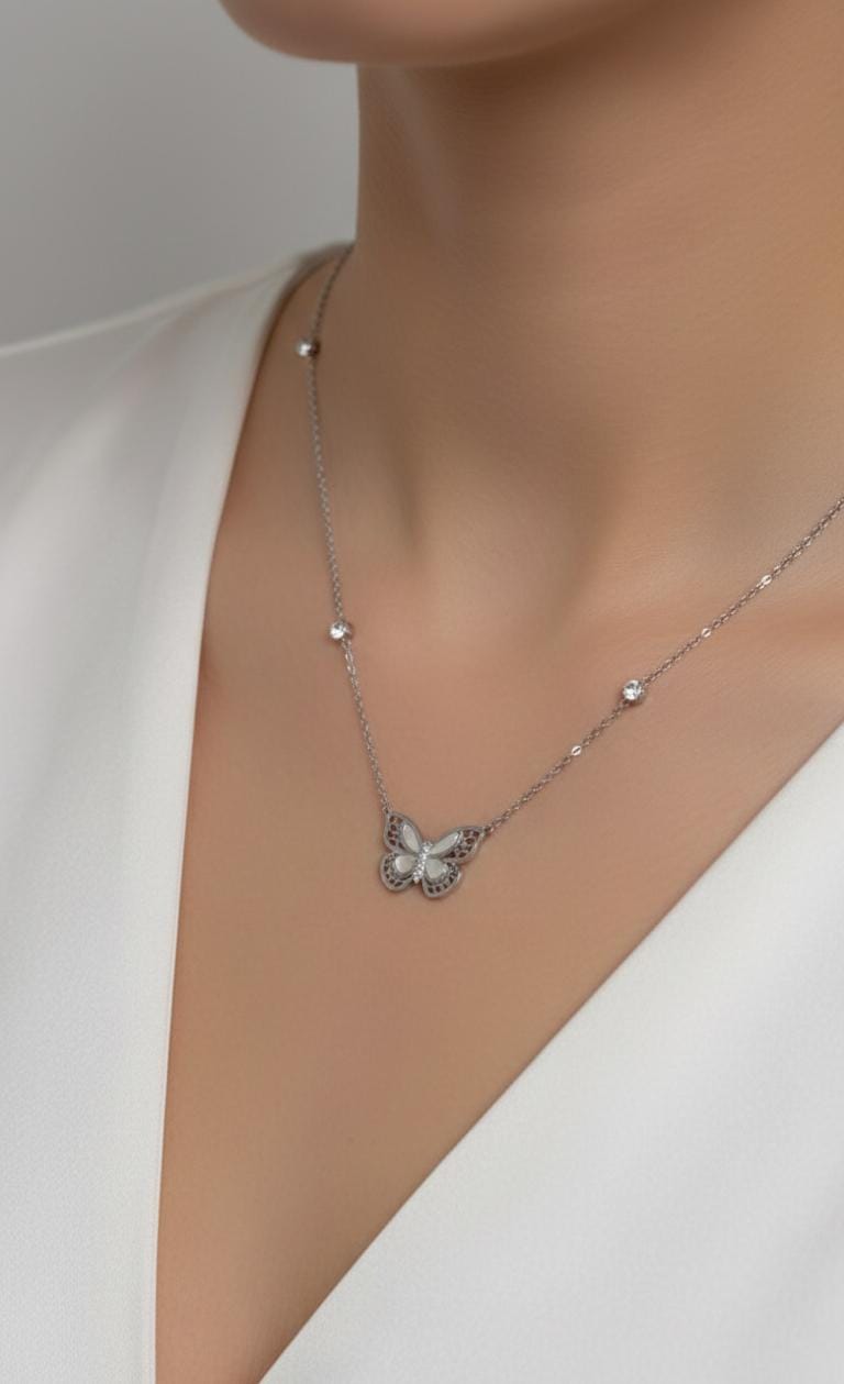 Butterfly Pendant Necklace