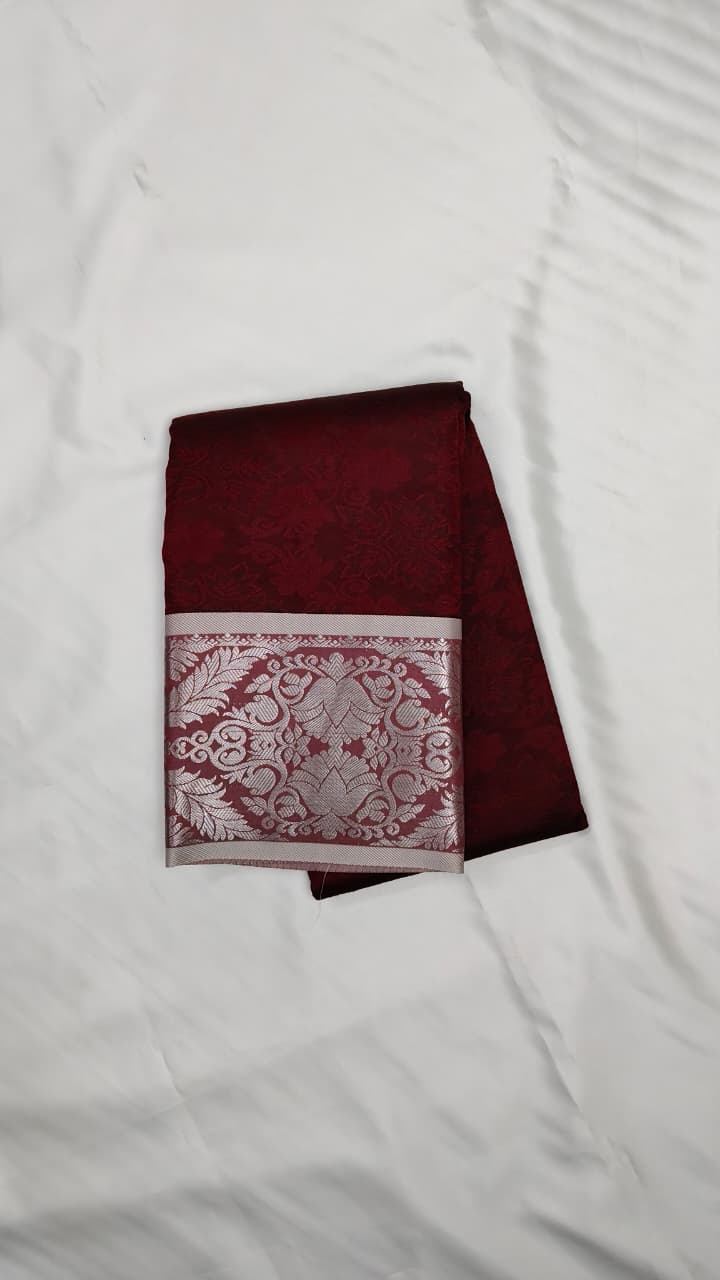 Maroon Traditional Silk Saree