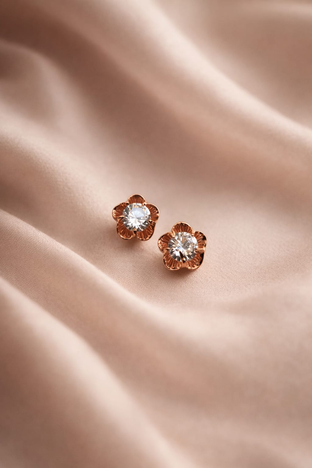 Elegant Flower Stud Earrings