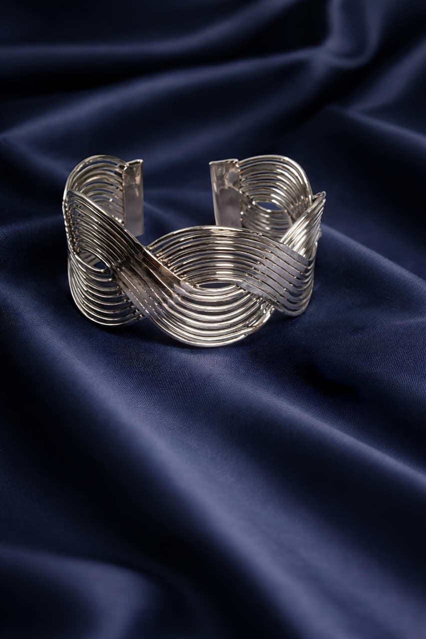 Modern Geometric Metal Bracelet