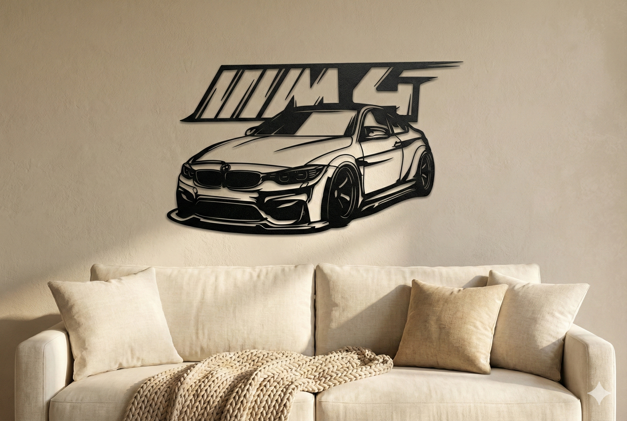 BMW M4 LED Wall Art