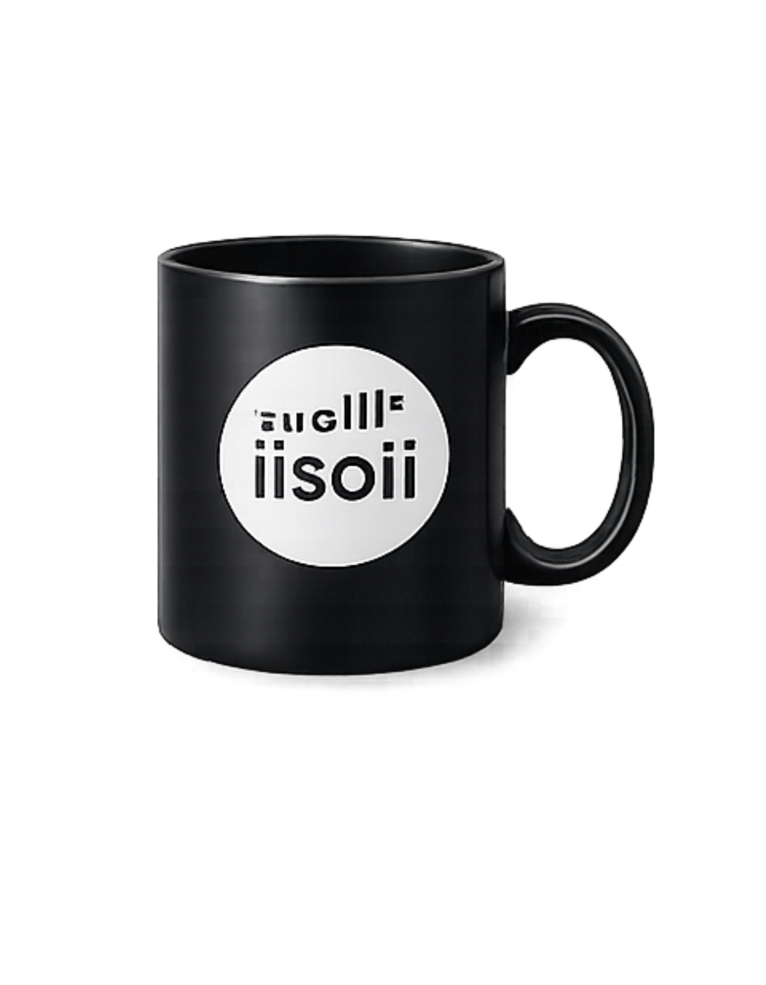 Black Graphic Coffee Mug