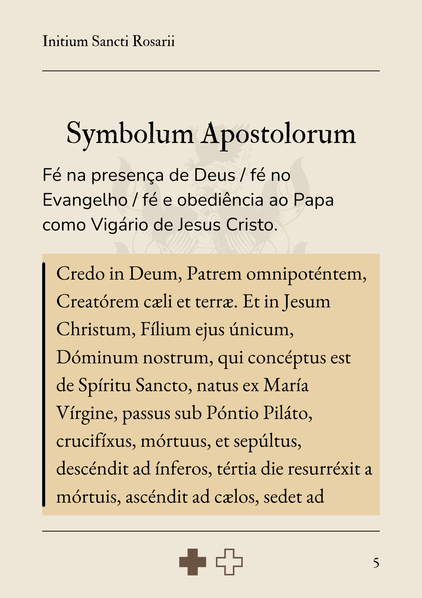 Rosário Meditado em Latim