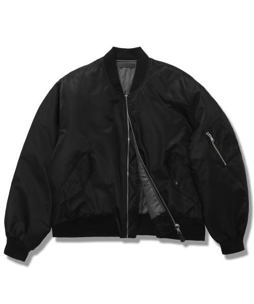 Classic Black Bomber Jacket