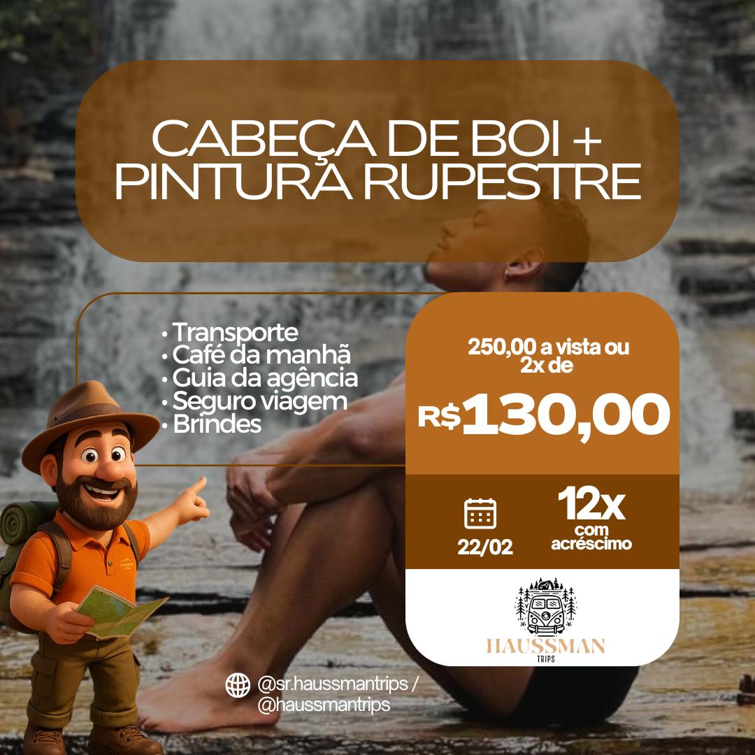 CABEÇA DE BOI + PINTURA RUPESTRE 22/02