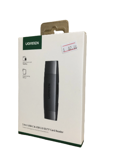 Leitor de Cartão 2-em-1 UGREEN USB-C & USB 3.0