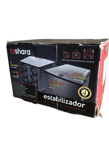 Estabilizador Tsshara 6 Tomadas Bivolt