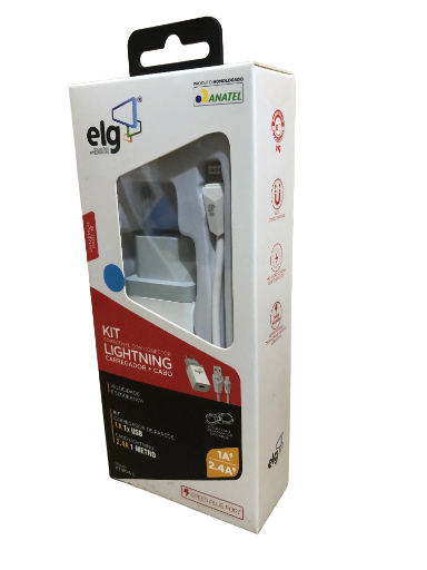 Carregador e Cabo Lightning elg