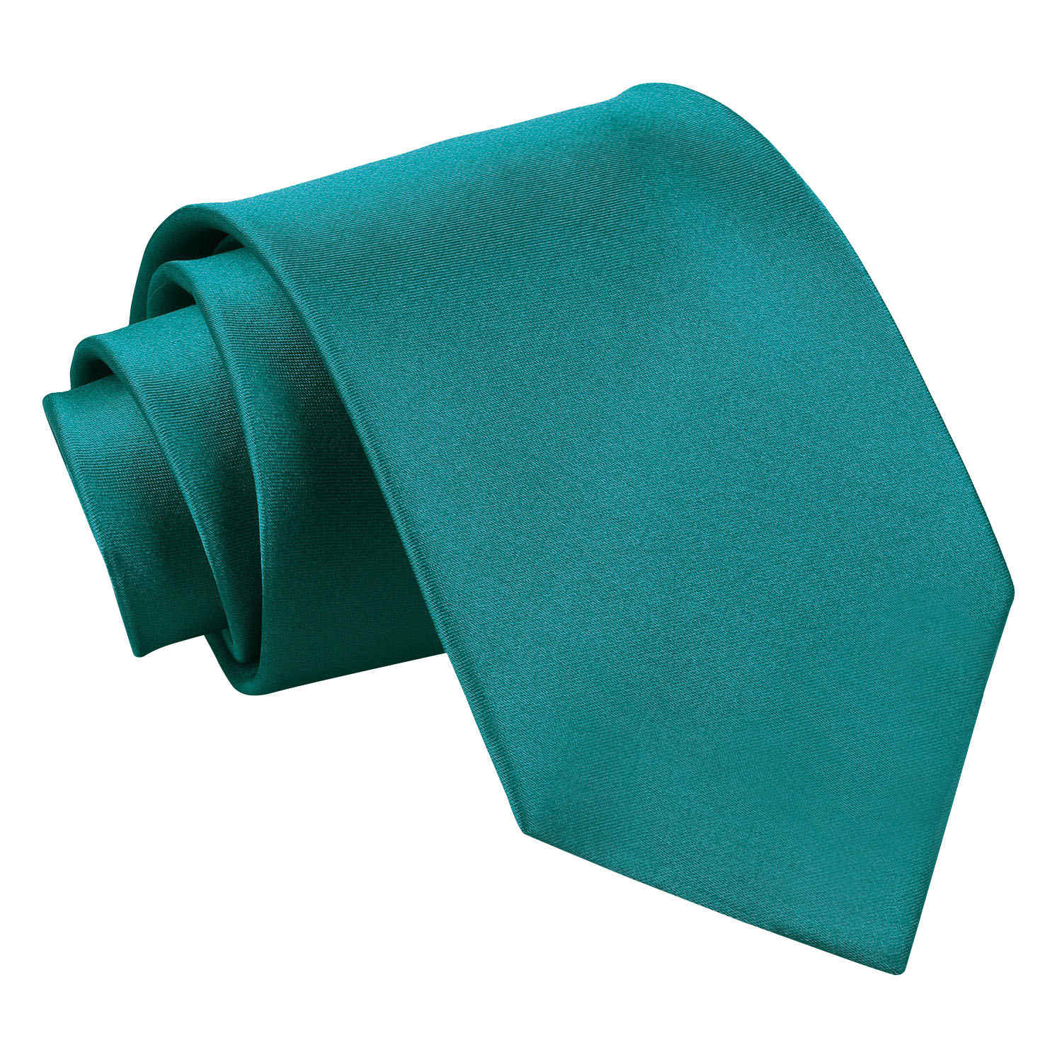 Plain Satin Tie - Teal