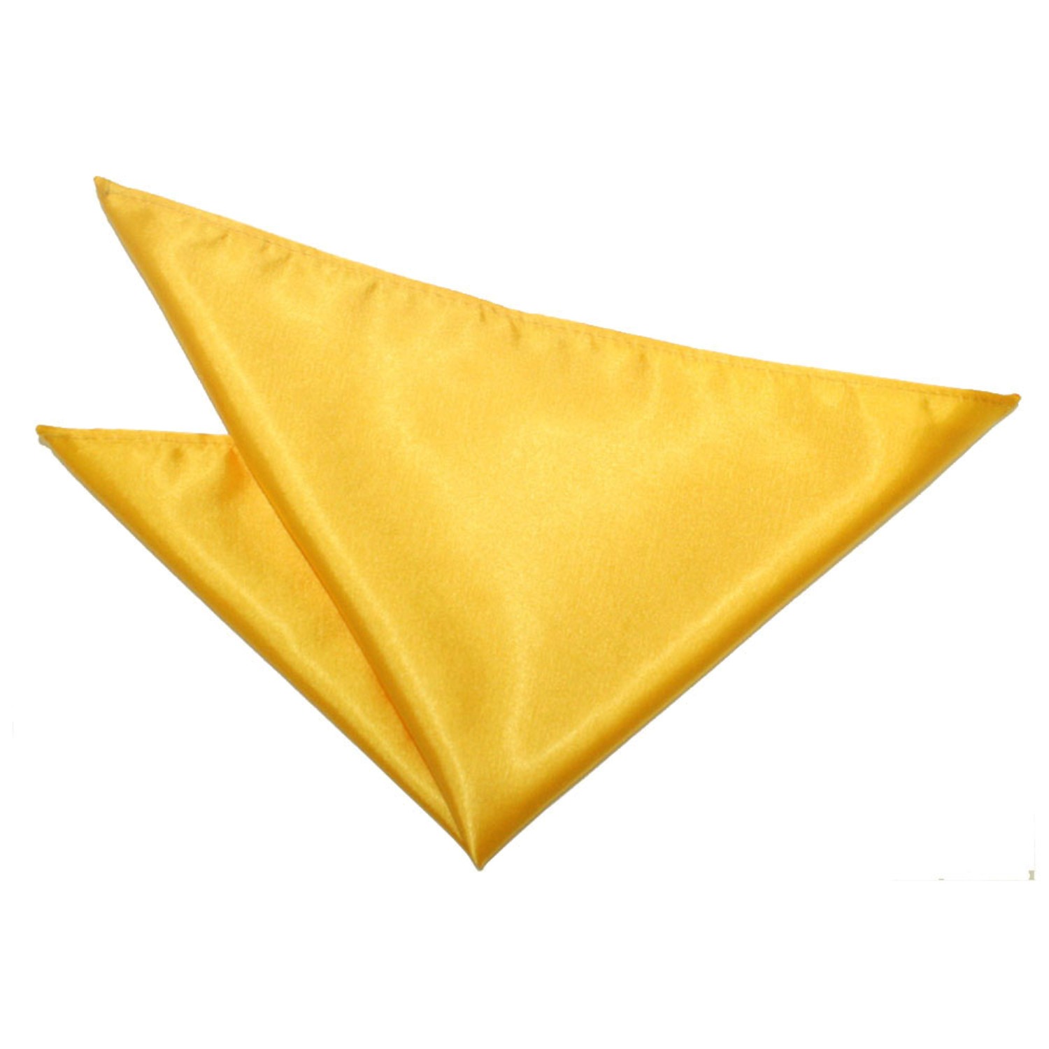 Plain Satin Pocket Square - Marigold