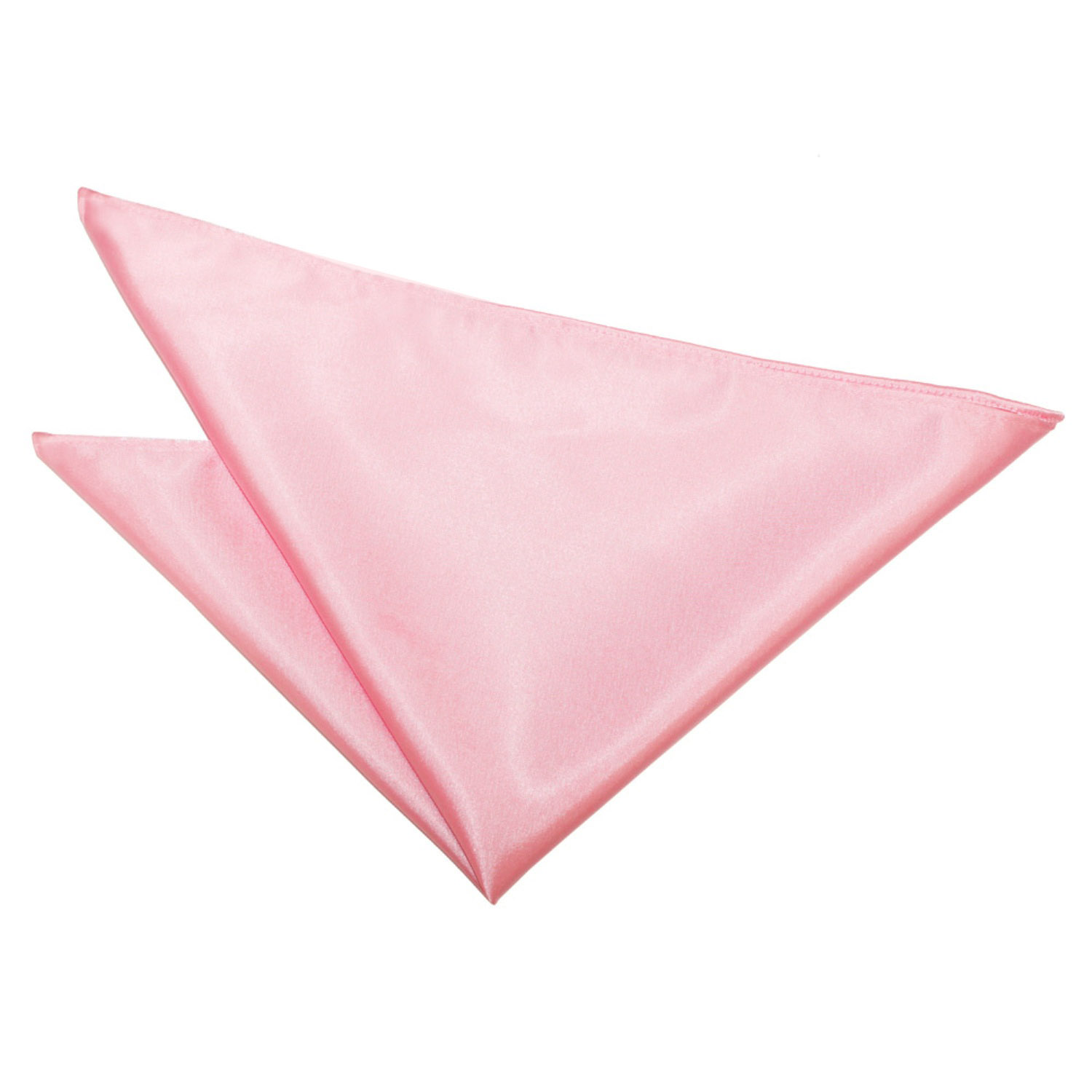 Plain Satin Pocket Square - Baby Pink