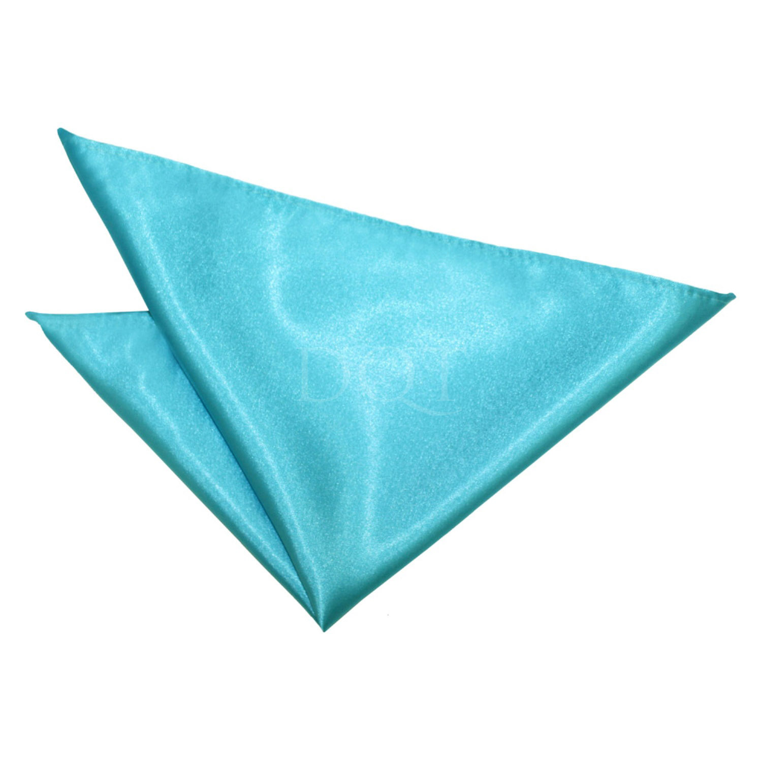Plain Satin Pocket Square - Robin's Egg Blue