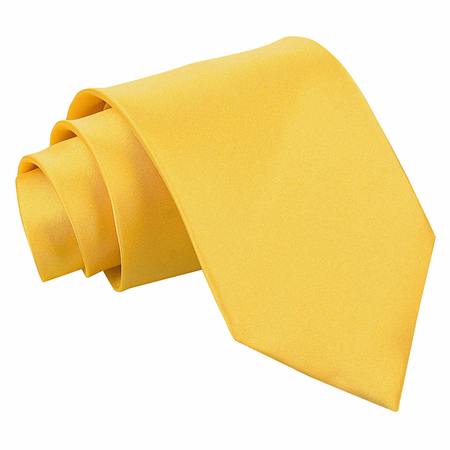Plain Satin Tie - Marigold
