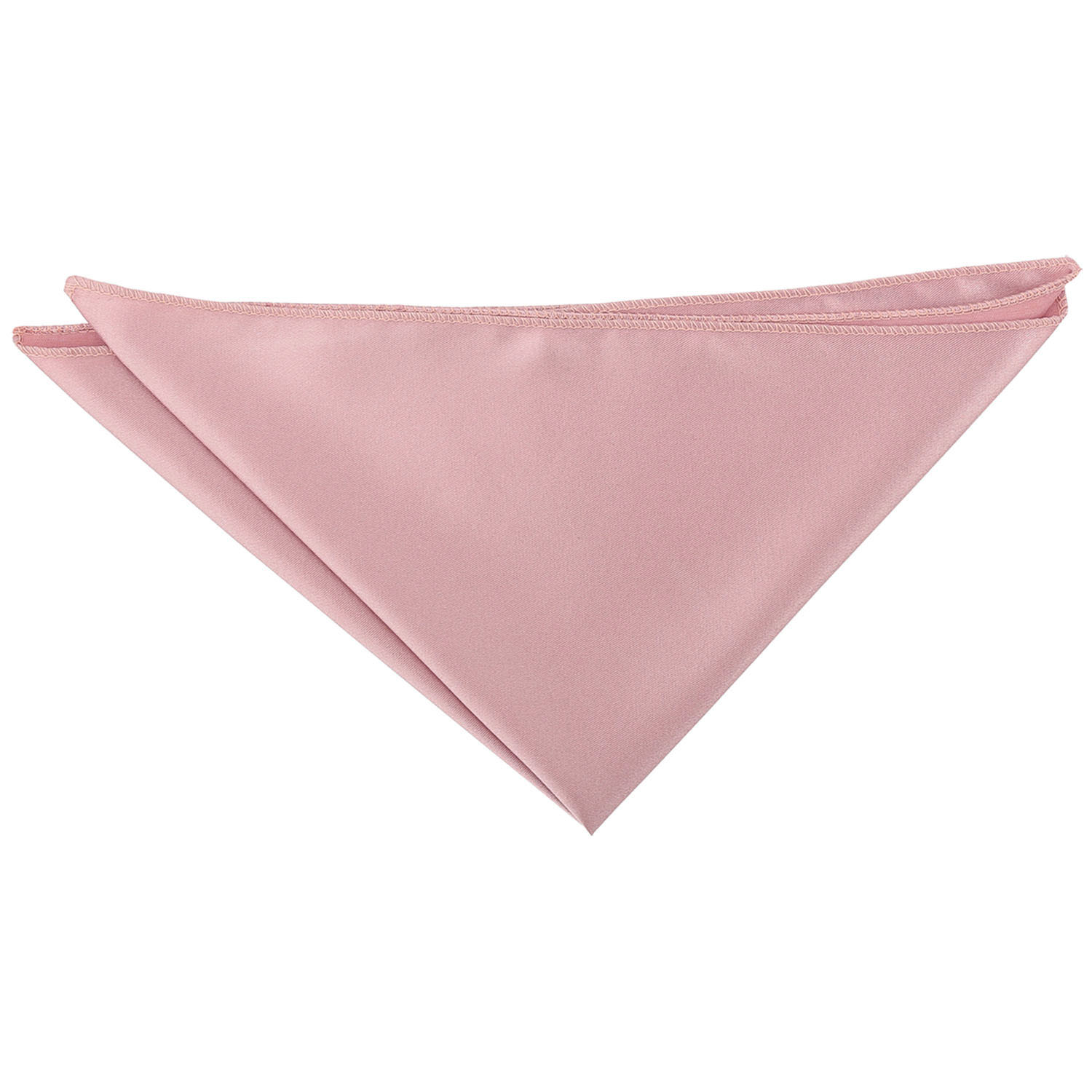 Plain Satin Pocket Square - Dusty Pink