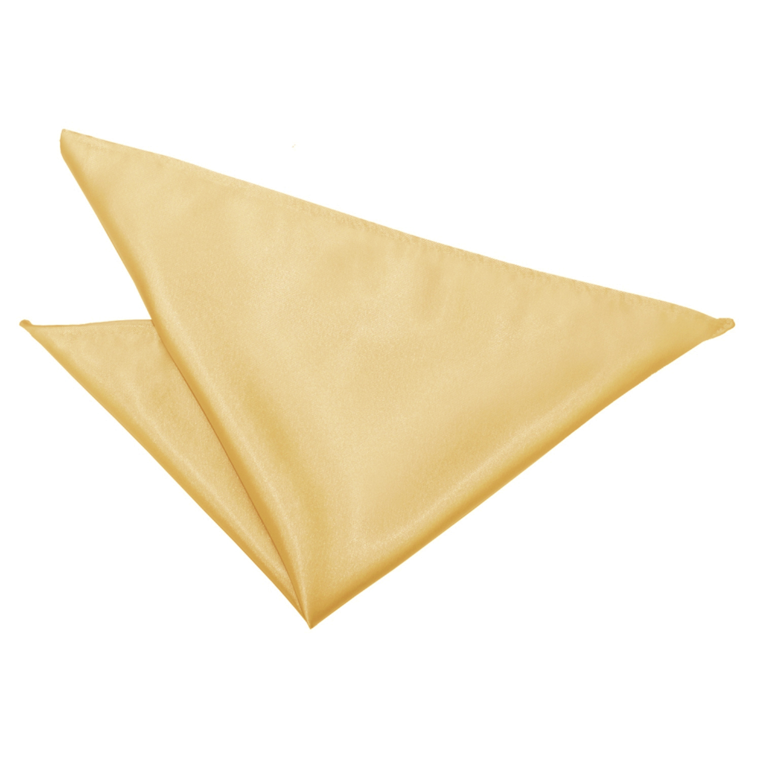 Plain Satin Pocket Square - Pale Yellow