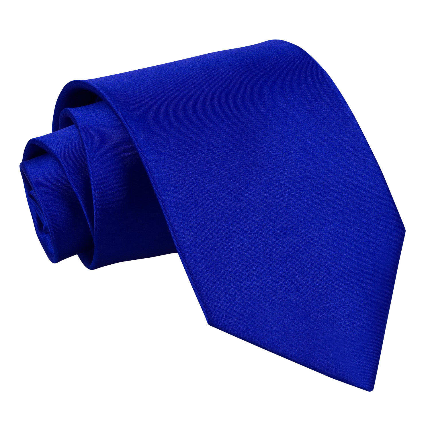 Plain Satin Tie - Royal Blue