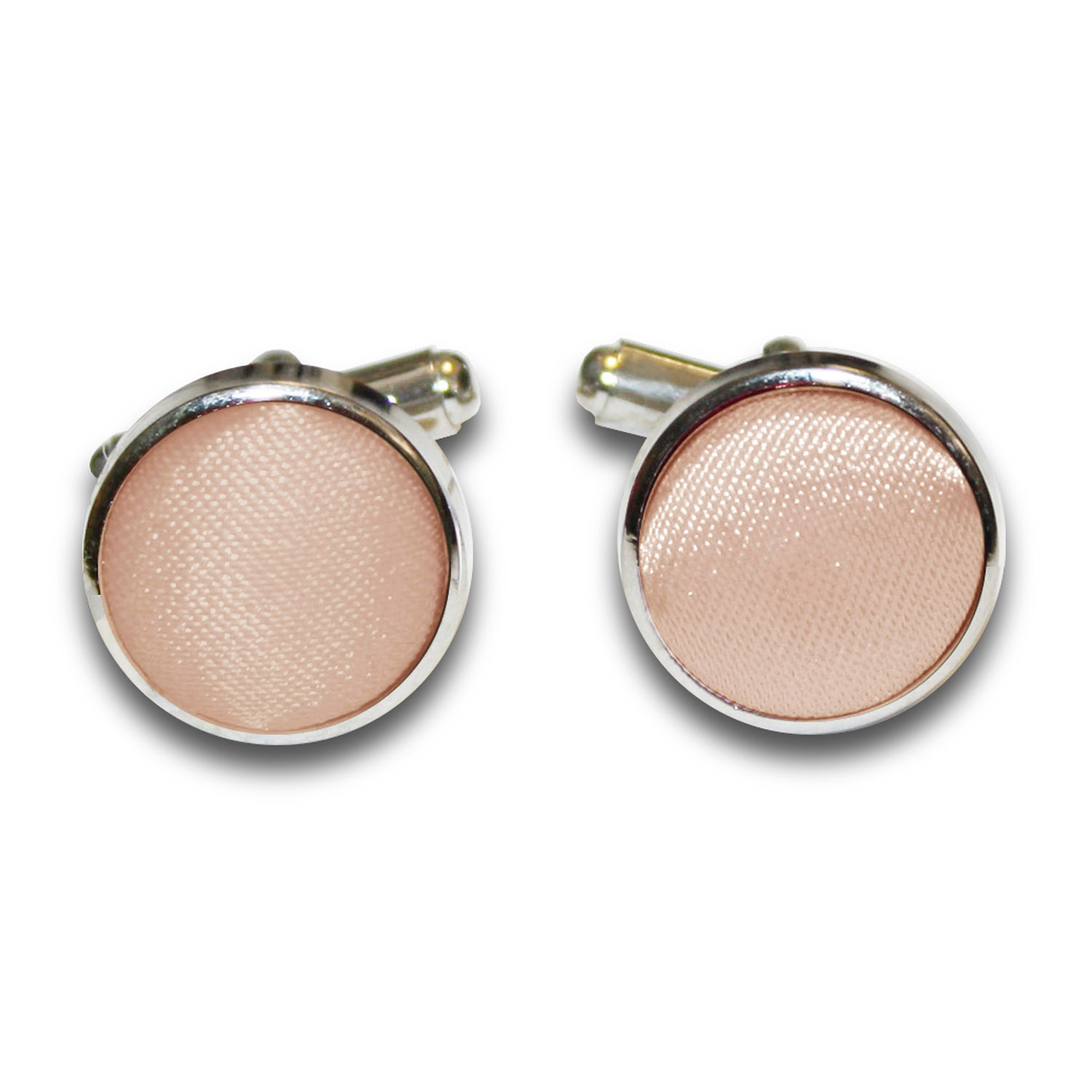 Plain Satin Cufflinks - Mocha Brown