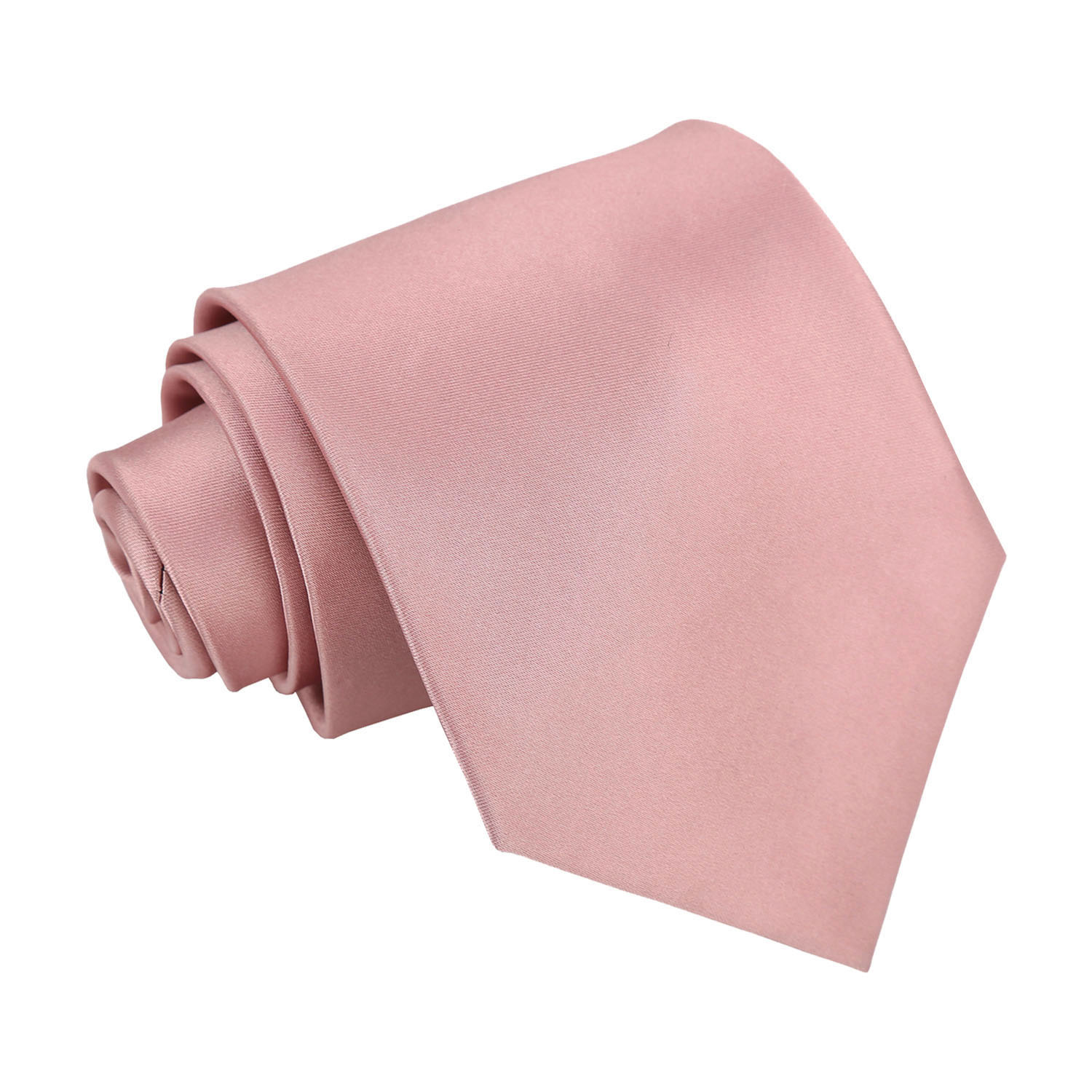Plain Satin Tie - Dusty Pink