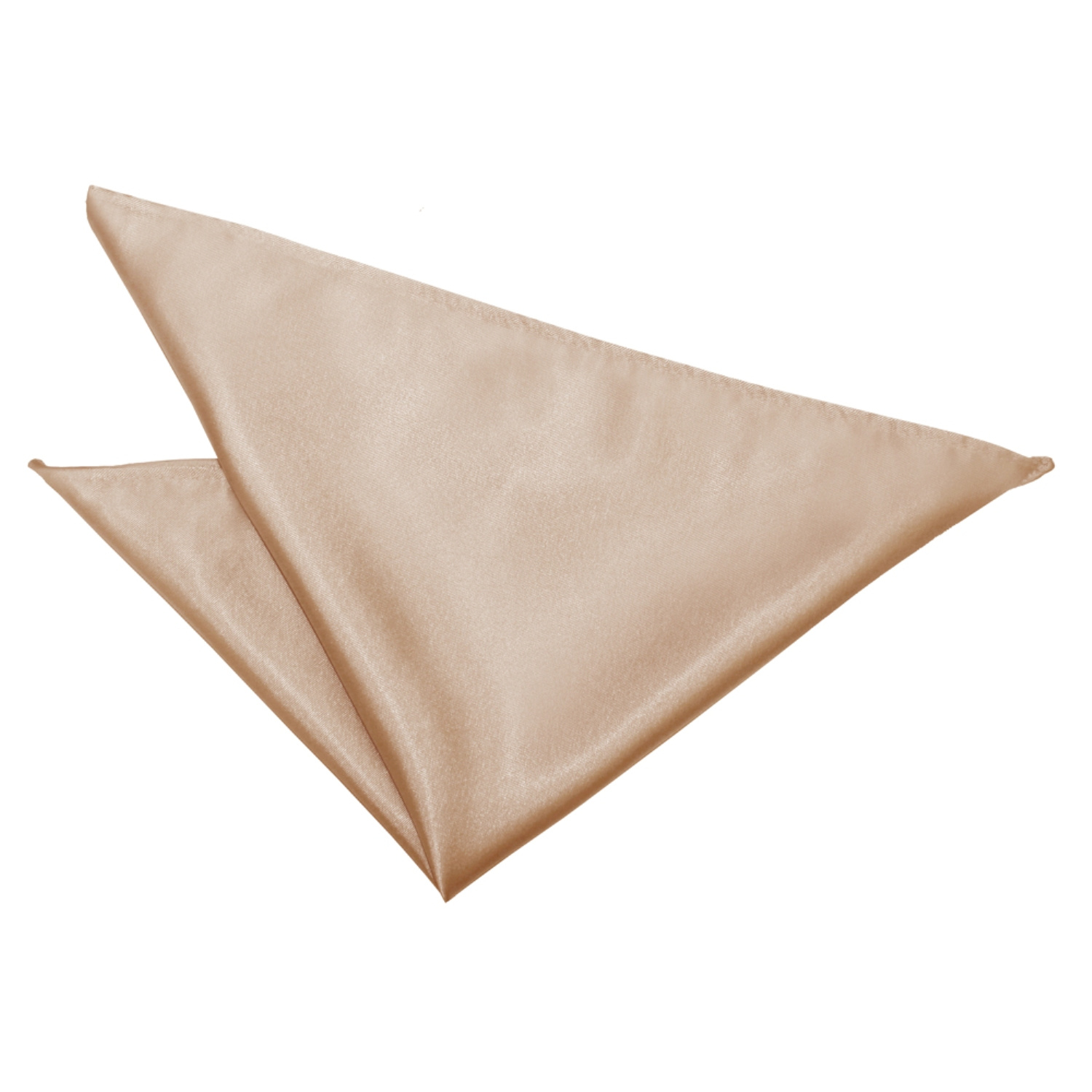 Plain Satin Pocket Square - Mocha Brown