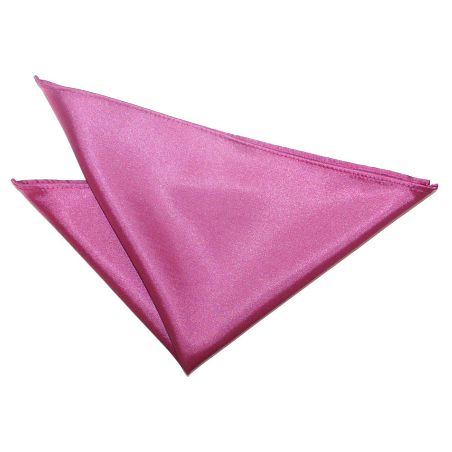 Plain Satin Pocket Square - Mulberry