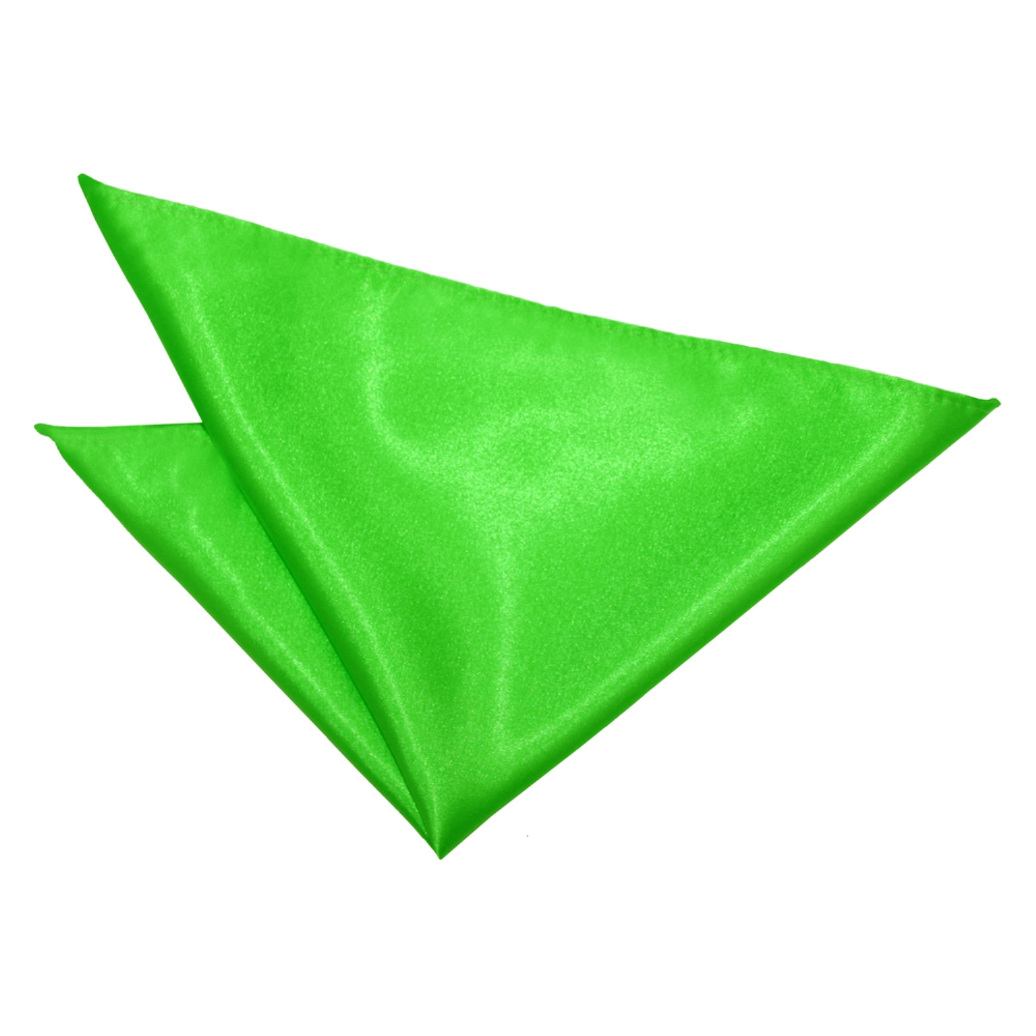 Plain Satin Pocket Square - Apple Green