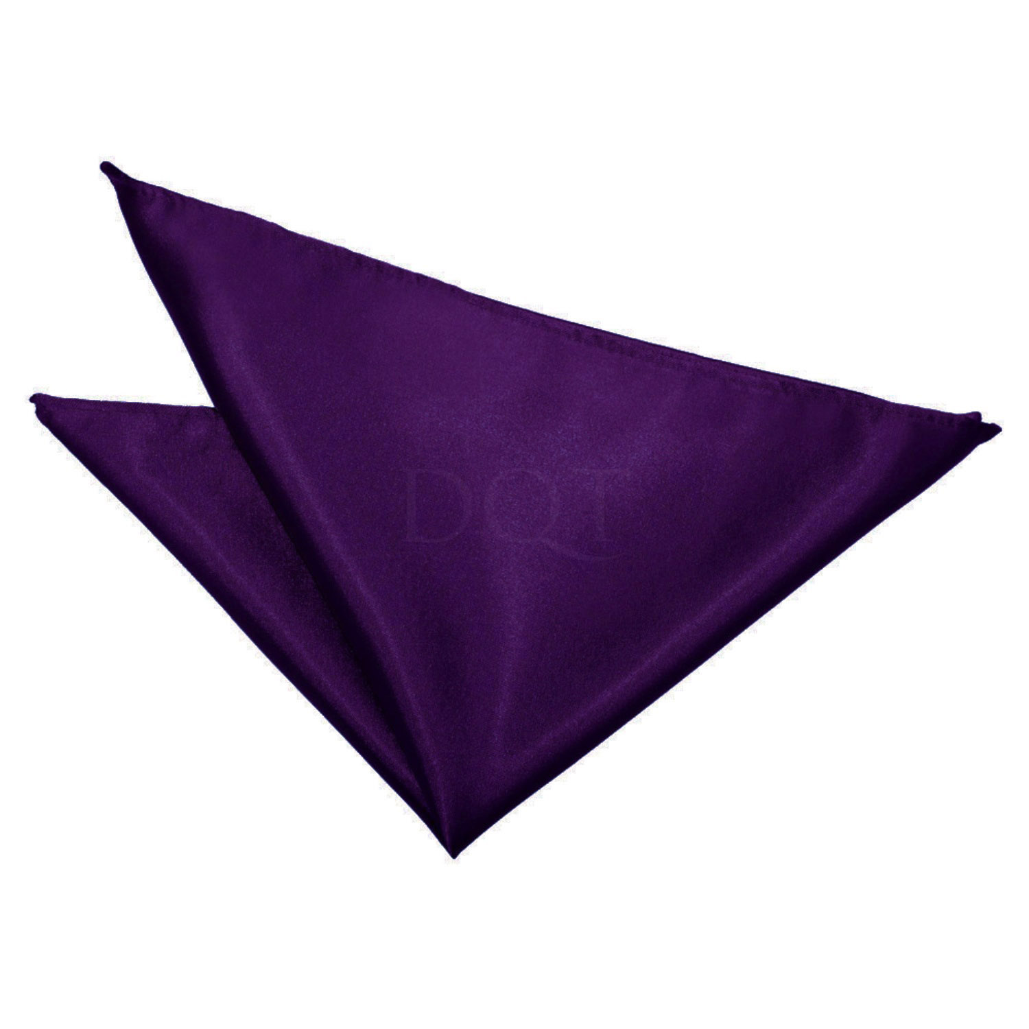 Plain Satin Pocket Square - Purple