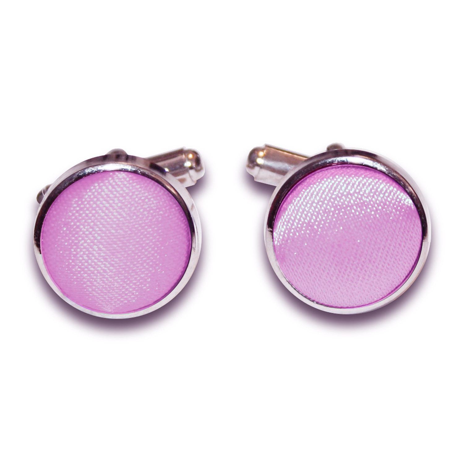 Plain Satin Cufflinks - Lilac