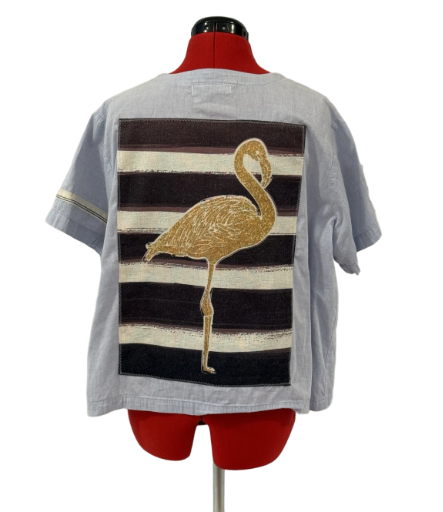 Flamingo Linen Blouse