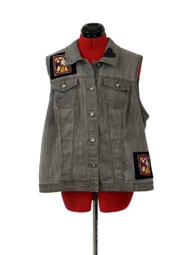 Pablo Nuerdo Gray Denim Vest 