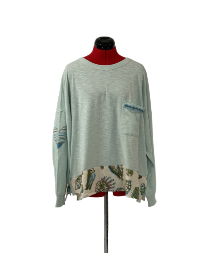 Mint green oversized sweatshirt