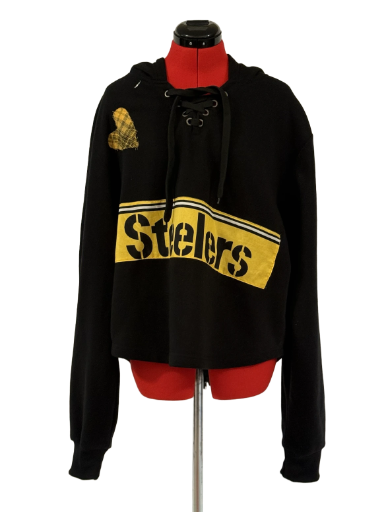 Steelers Lace-Up Hoodie