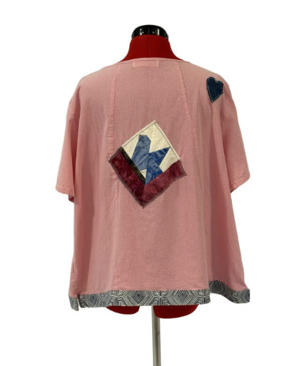 Pink Linen-like Top