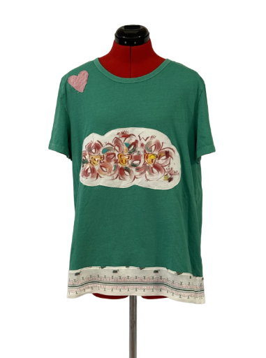 Floral  Green T-Shirt