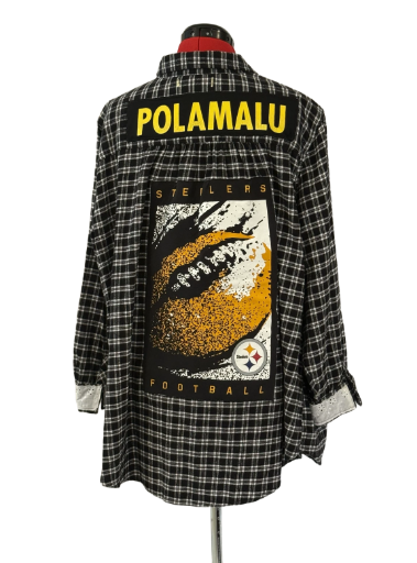 Steelers Polamalu Flannel Shirt