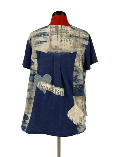 Blue Beach Cotton Top