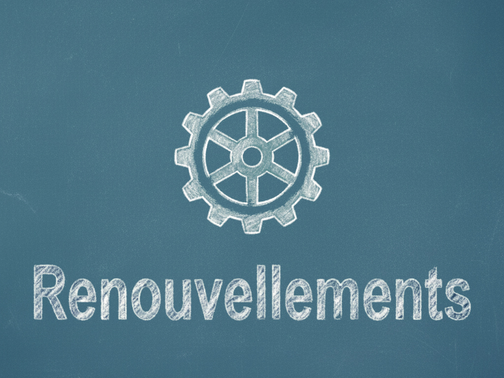 Renouvellement de services