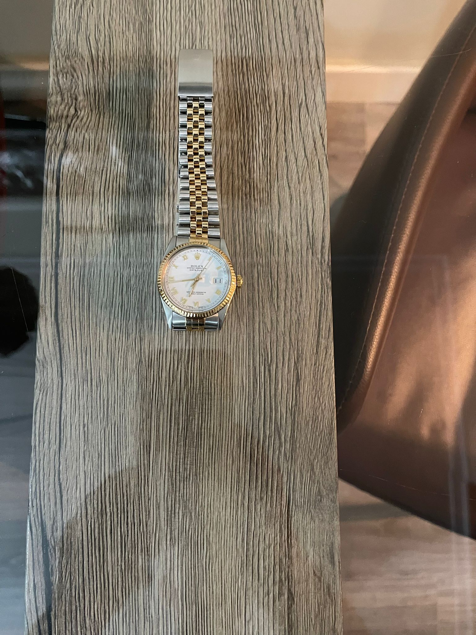 ROLEX OYSTER PERPETUAL DATE JUST ACERO Y ORO 36 mm 