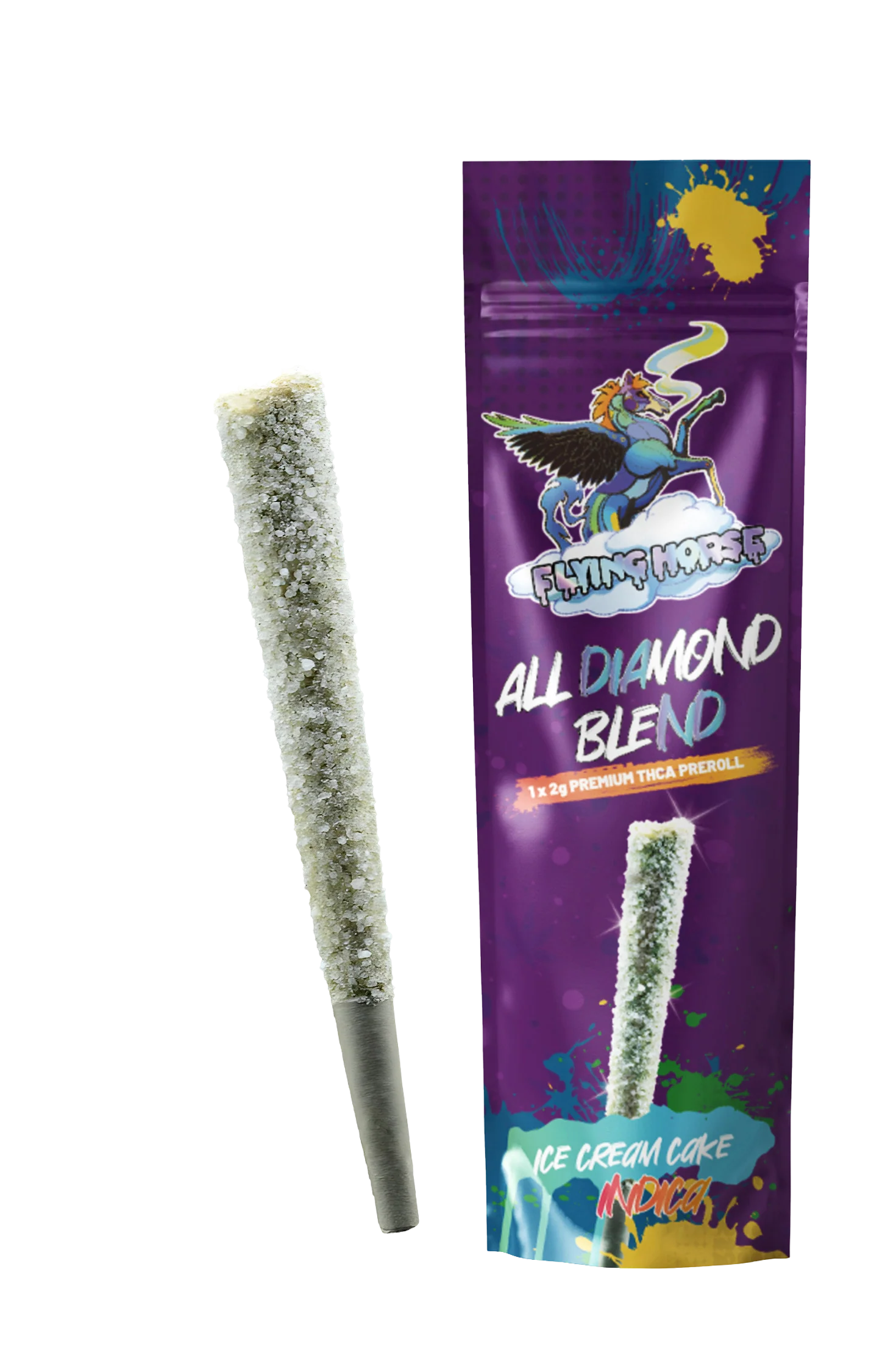 FLYING HORSE ALL DIAMOND BLEND PREROLL 10CT/BX