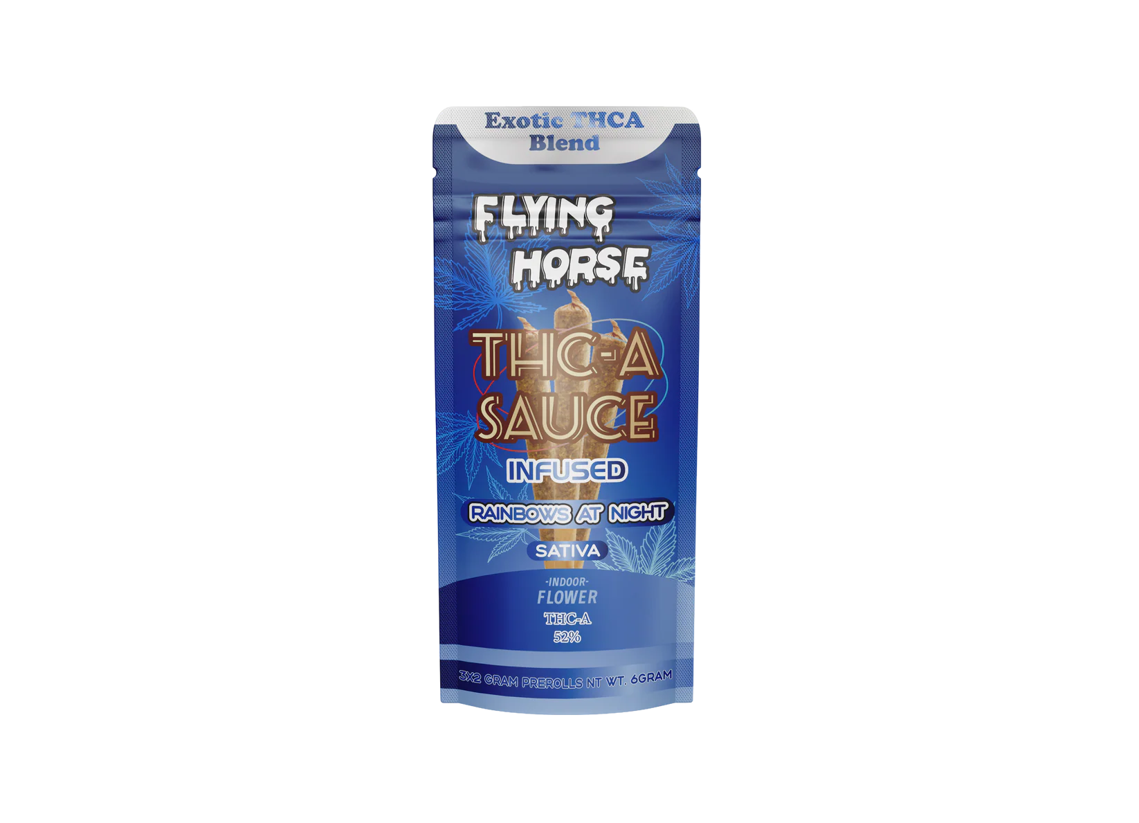 FLYING HORSE EXOTIC BLEND THCA SAUCE PREROLL 3PK 10CT/BX
