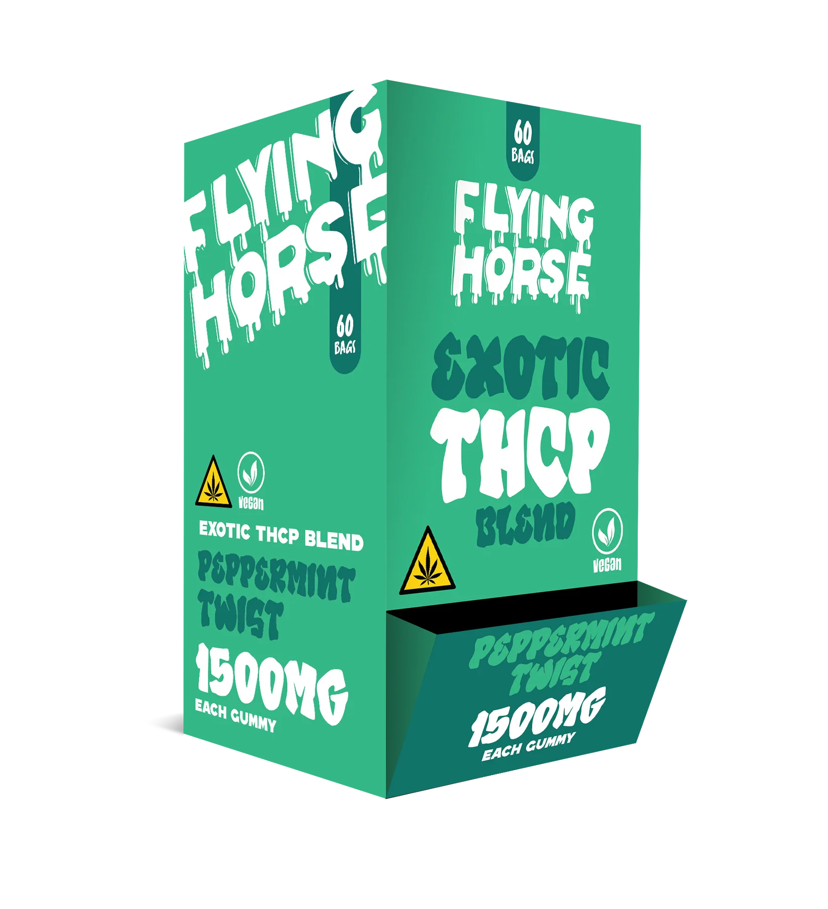 FLYING HORSE EXOTIC THCP 1500MG 60CT/BX