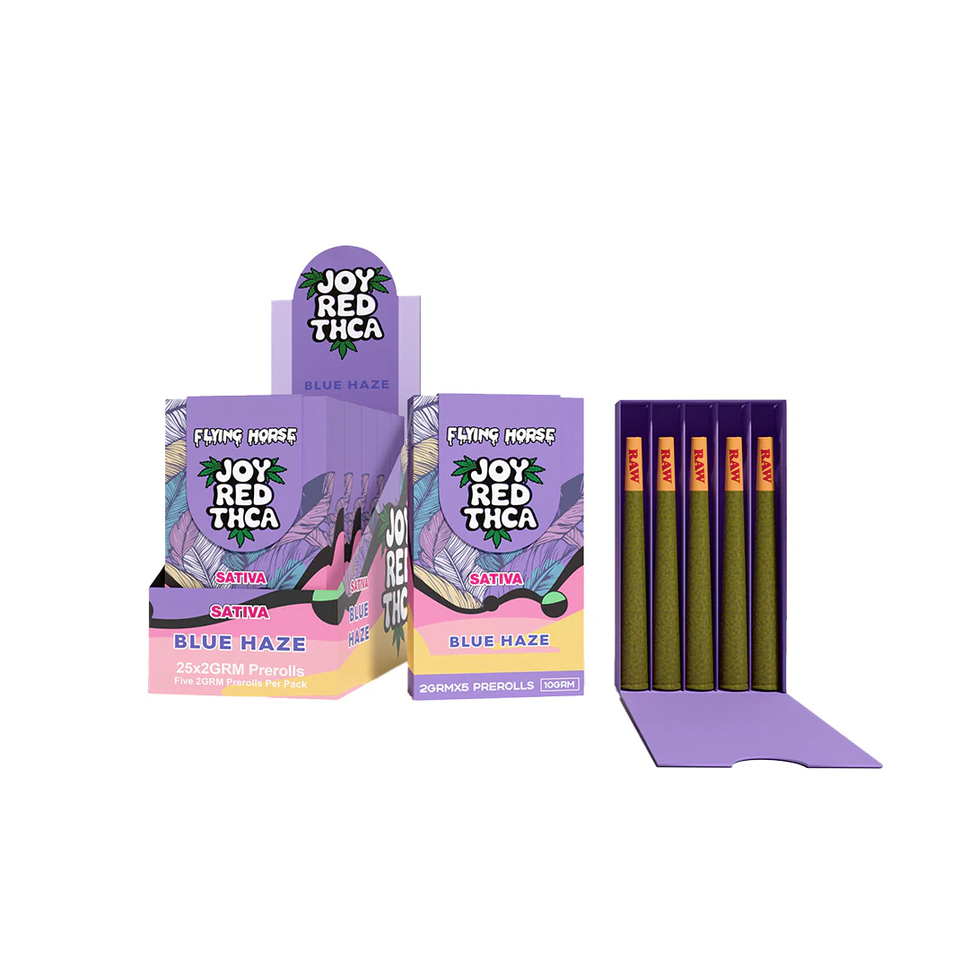 FLYING HORSE JOY RED THCA PREROLL 5PK 5CT/BX