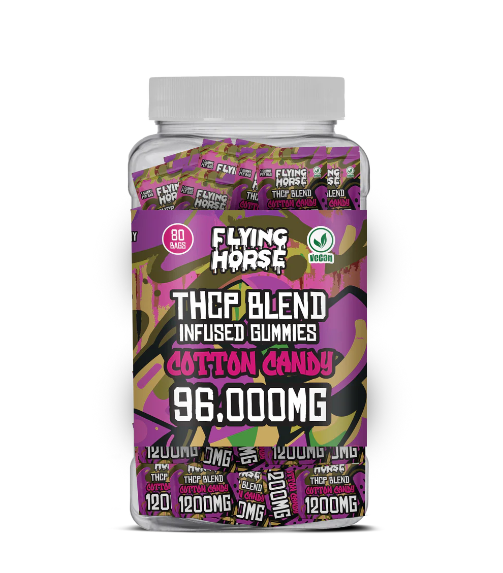 FLYING HORSE THCP BLEND INFUSED GUMMIES 96000MG 80CT/JAR