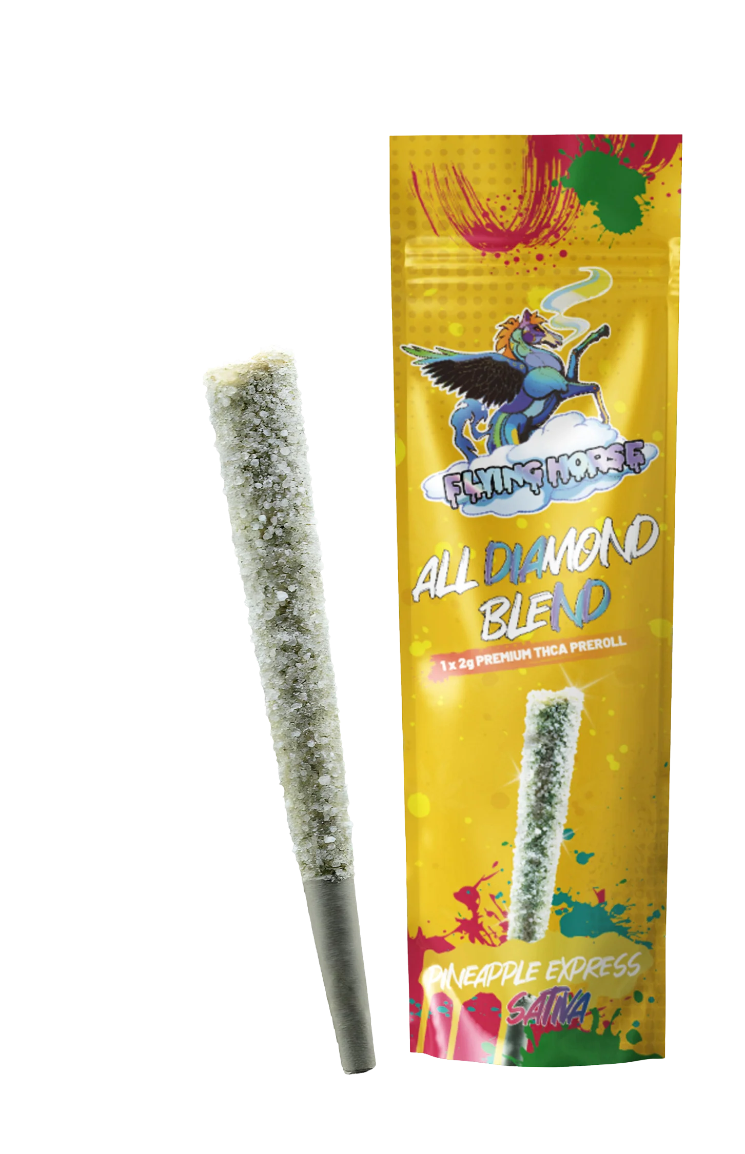 FLYING HORSE ALL DIAMOND BLEND PREROLL 10CT/BX