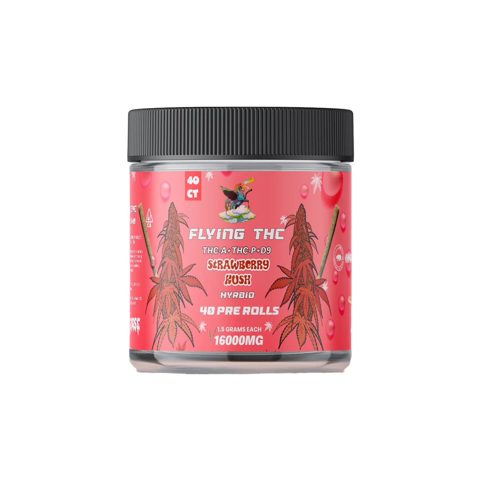 FLYING HORSE THC PREROLL 40CT/JAR