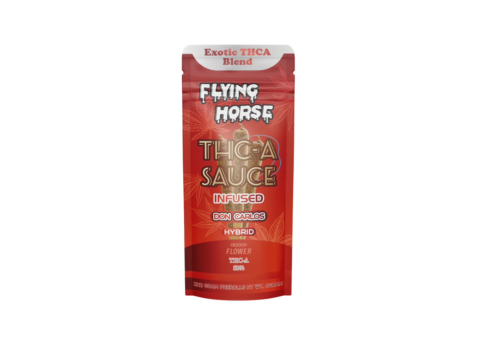 FLYING HORSE EXOTIC BLEND THCA SAUCE PREROLL 3PK 10CT/BX