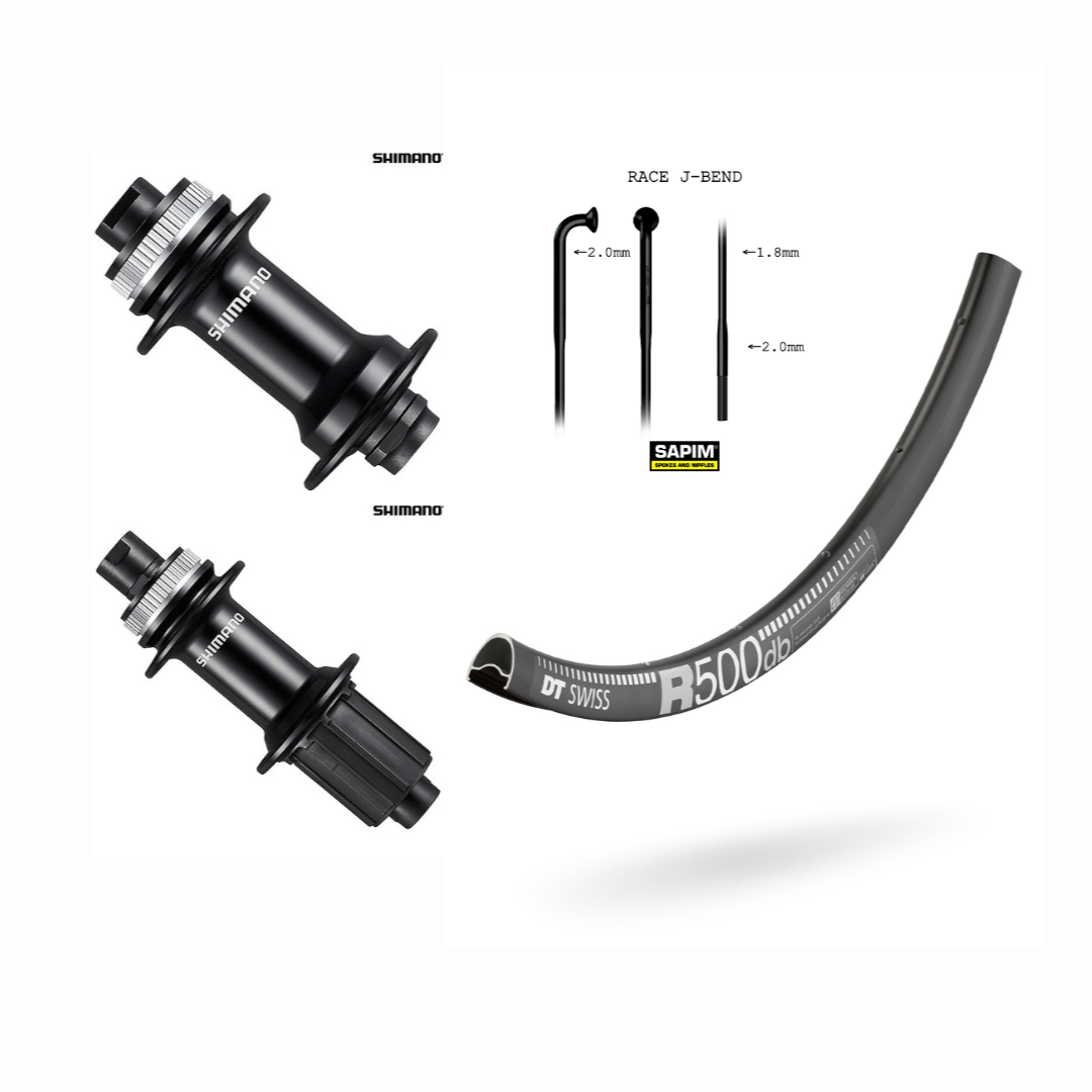 Entry All-Road Wheelset - DT Swiss R500 rim, Shimano RS470 hub