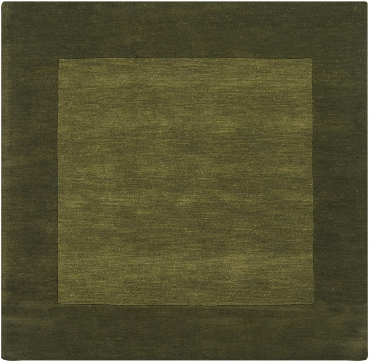 Modern Green Wool Area Rug