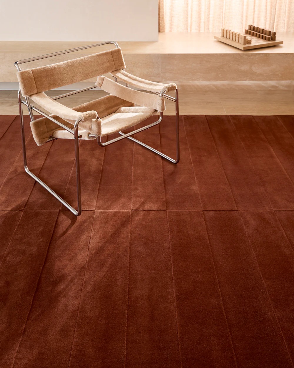 Modern Rust Area Rug