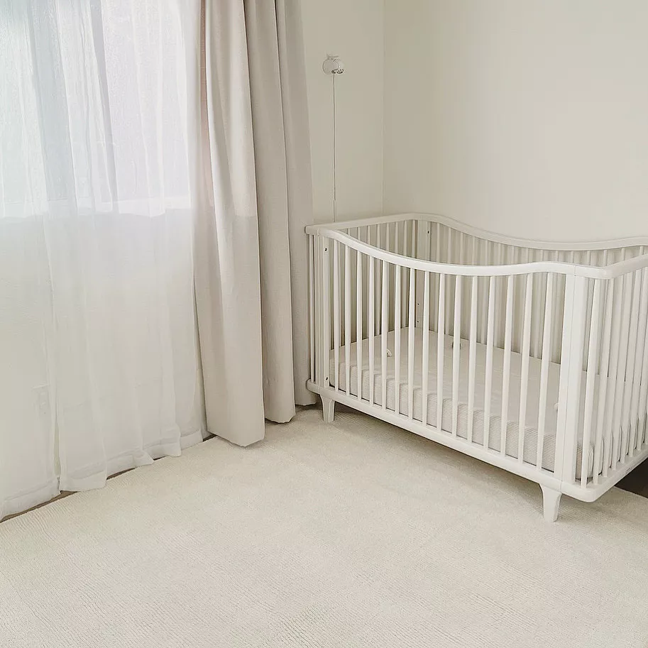 Cream Wool/Viscose Area Rug