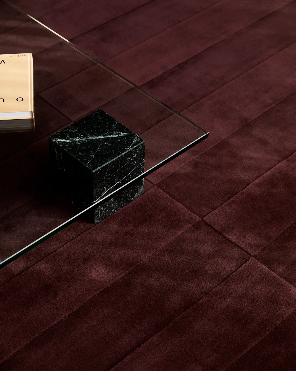 Modern Burgundy Area Rug